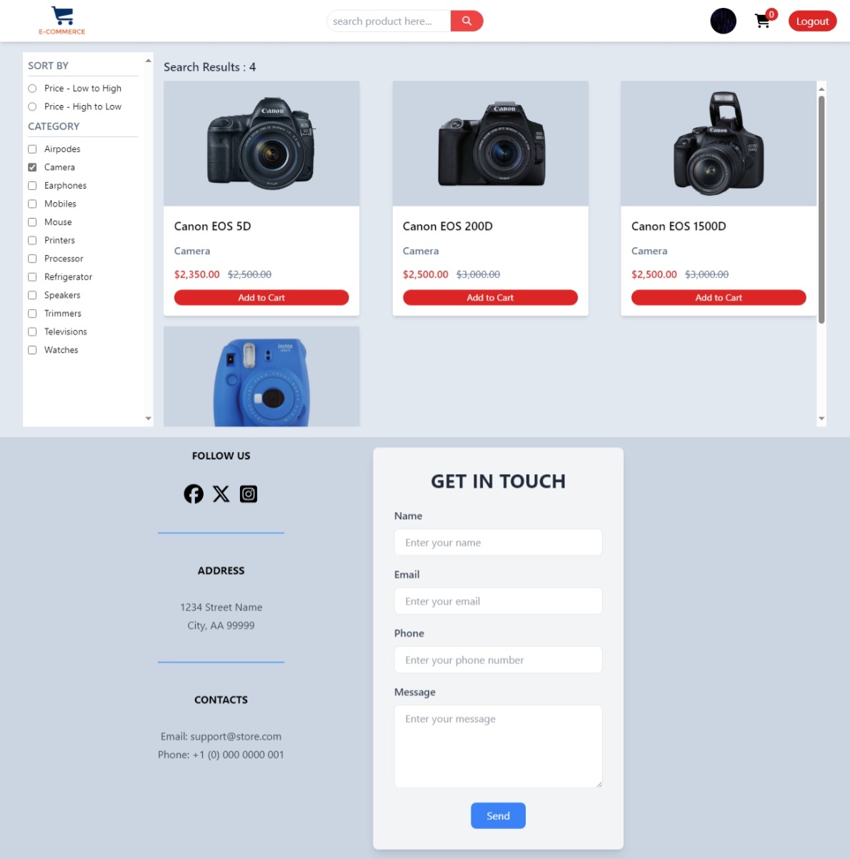 E-commerce Website